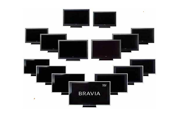 液晶テレビ「BRAVIA」の新15モデル