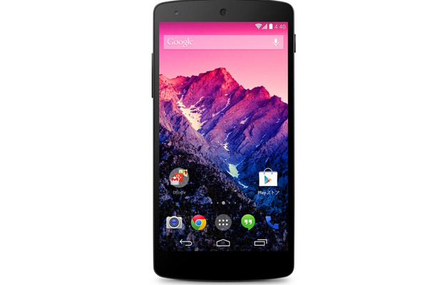 Android 4.4搭載の5インチスマートフォン「Nexus 5」