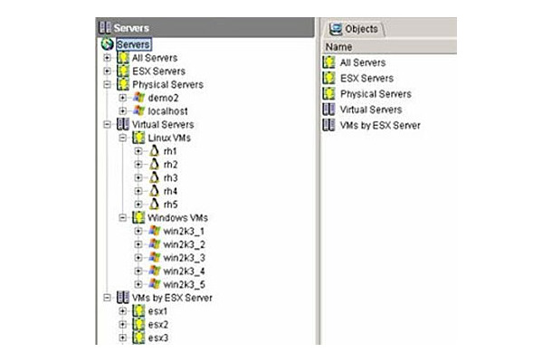 BladeLogic Operations Managerの操作画面