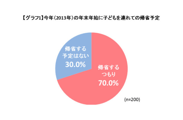 今年(2013年)の年末年始に子供を連れての帰省予定