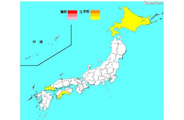 インフルエンザ流行レベルマップ