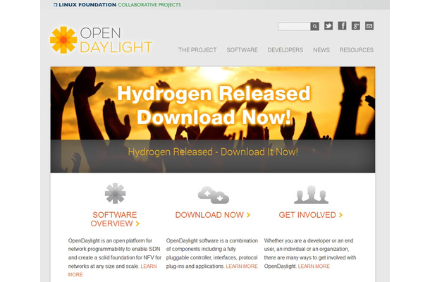 「OpenDaylightプロジェクト」サイト