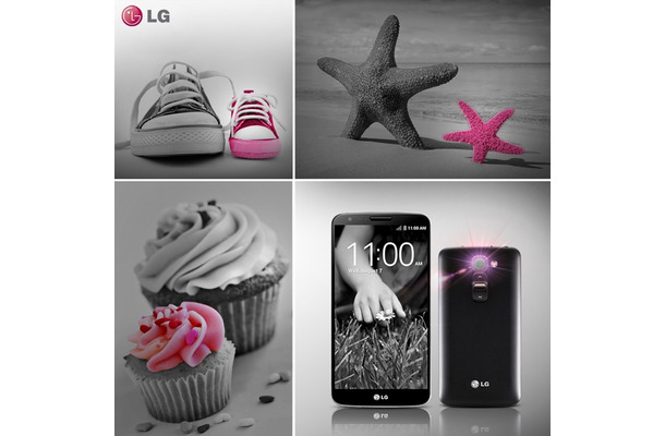 LGのグローバル向けFacebookページで公開された「MINI」写真