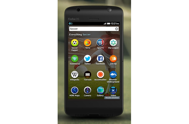 Firefox OS搭載端末の画面