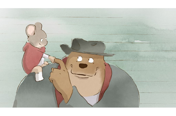 『Ernest et Celestine（原題）』（邦題：『アーネストとセレスティーヌ』）　(c) 2012 LES ARMATEURS / MAYBE MOVIES / STUDIOCANAL / FRANCE 3 CINEMA / LA PARTI PRODUCTION / MELUSINE PRODUCTIONS / RTBF (TELEVISION BELGE)