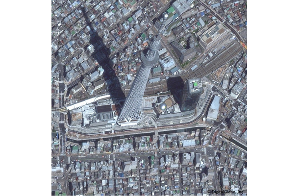 DigitalGlobe衛星画像のサンプル（東京スカイツリー）