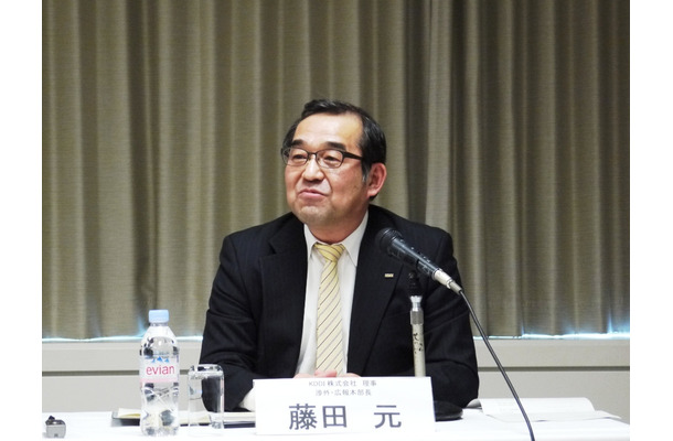 KDDI理事渉外・広報本部長 藤田元氏