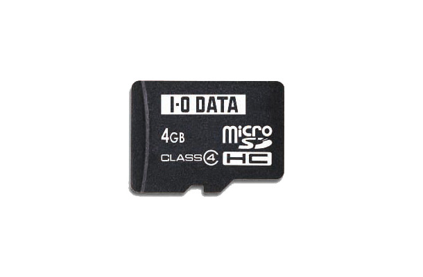 microSDHCカードの4GBモデル