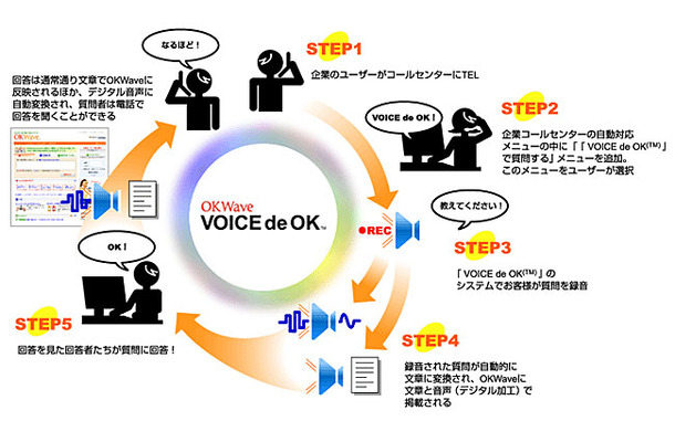 音声Q＆Aサービス「VOICE de OK」の概要