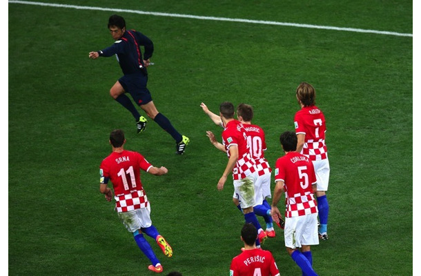 クロアチア対ブラジル戦　(c) Getty  Images