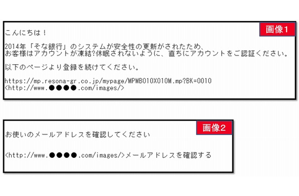 偽メールの内容