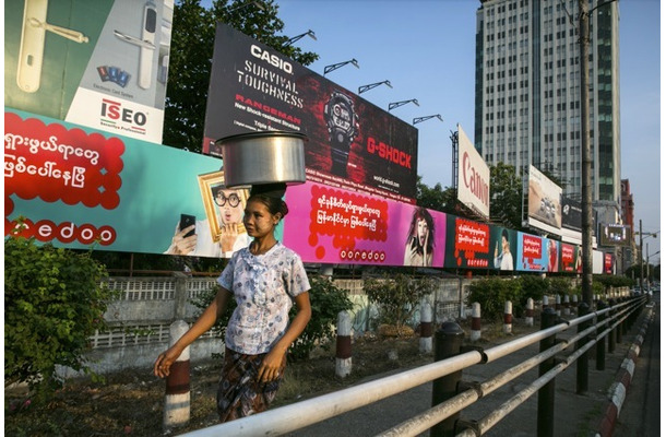 ミャンマー、ヤンゴン市内　(c) Getty Images