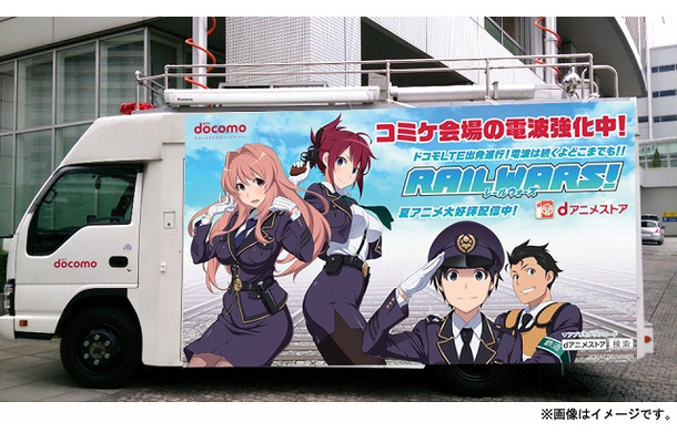 『RAIL WARS！』仕様の移動基地局車