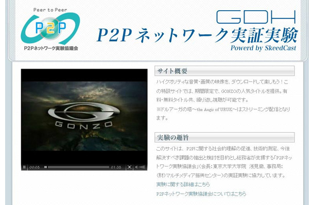 GDH P2Pネットワーク実証実験