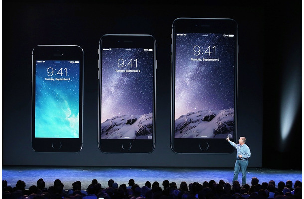 左から iPhone 5s、6、6 Plus　(c) Getty Images