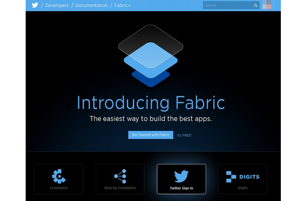「Fabric」紹介・登録ページ
