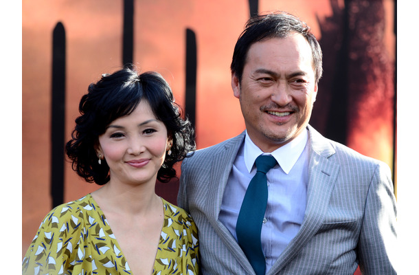 渡辺謙＆南果歩夫妻/『GODZILLA』ワールドプレミア　(c) Getty Images