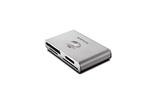 グリーンハウス、アルミボディで10種類のメモリカードに対応したUSB2.0カードリーダー/ライター