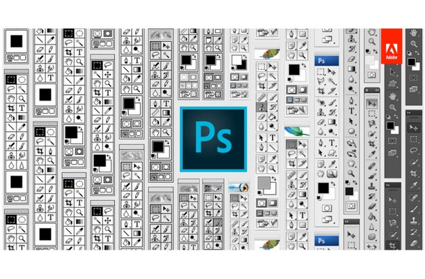 歴代のPhotoshopツールパレット（公式ブログより）