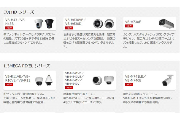 これらの新製品は3/3から開催されているセキュリティーショー2015で展示が行われている（画像は同社webより）。