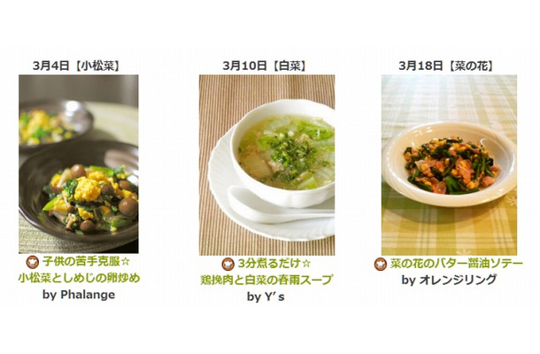 境町学校給食で提供されるレシピ