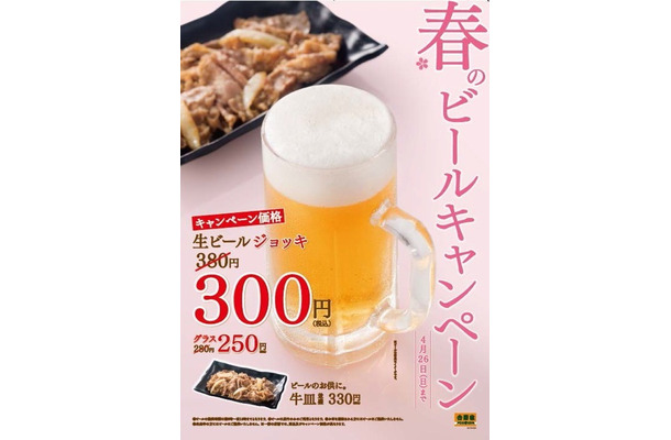 春のビールキャンペーン