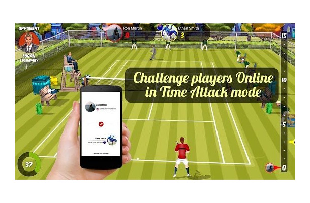 スマホをWiiリモコンのように使ってプレイするAndroidアプリ『Motion Tennis Cast』登場