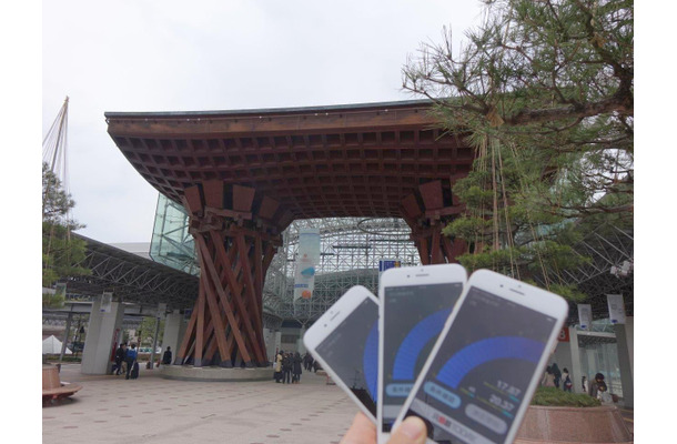 東口での計測