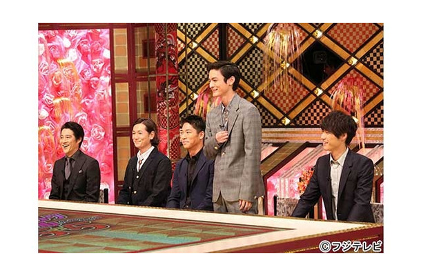 「親友フィーリングカップル5 VS 5」堤真一、井浦新、AKIRA、高良健吾、福士蒼汰 - (C) フジテレビ