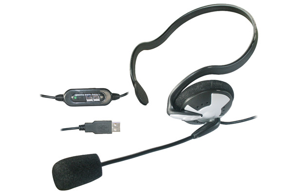 片耳 ネックバンドタイプのskype対応usbヘッドセット 直販2 480円 Rbb Today