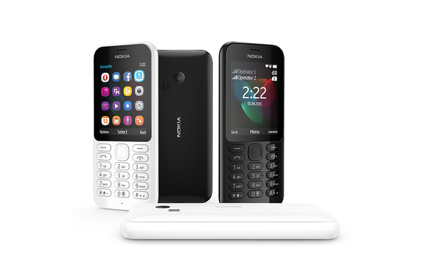 2.4インチ液晶搭載のストレート型フィーチャーフォン「Nokia 222」