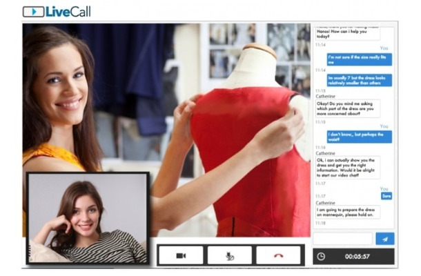 ネットショッピングを利用中のユーザーに、リアルタイムのオンライン接客”をブラウザで提供する「LiveCall」