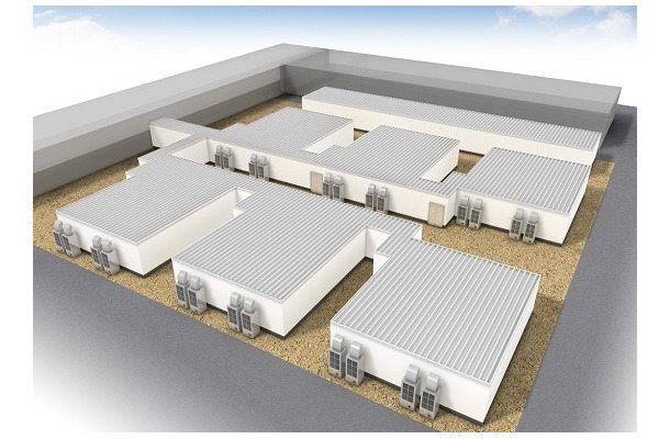 白河データセンター3号棟完成予想図