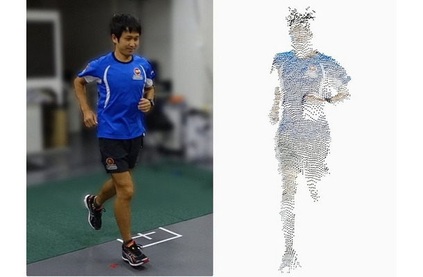 3Dスポーツ動作解析システム「ランニングゲート」…通り抜けるだけで身体の動きをデータ化