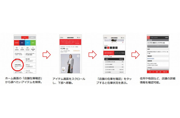 ユニクロ、アプリから店舗在庫の確認が可能に | RBB TODAY