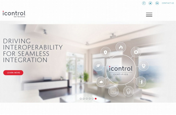 「Icontrol Networks」サイト