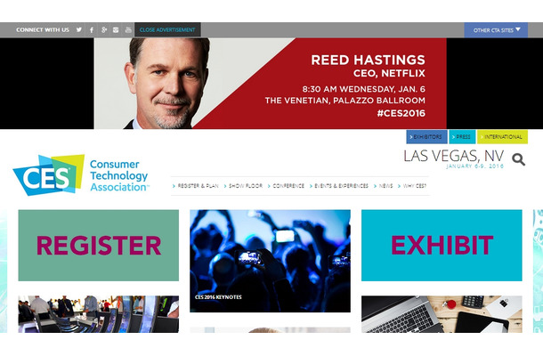 「CES 2016」サイト