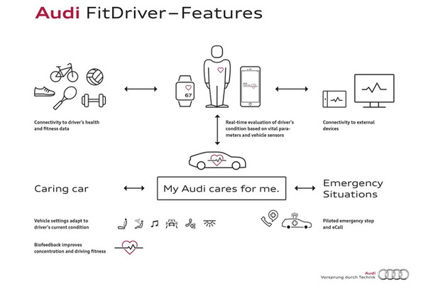 アウディのフィット ドライバープロジェクトのイメージ図