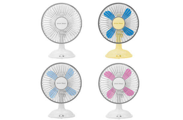 GH-USB-FAN（左上から時計回りに、ホワイト/クラシック/ピンク/ブルー）