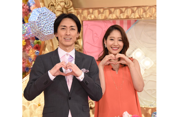 矢部浩之、吉田明世アナ【写真：竹内みちまろ】