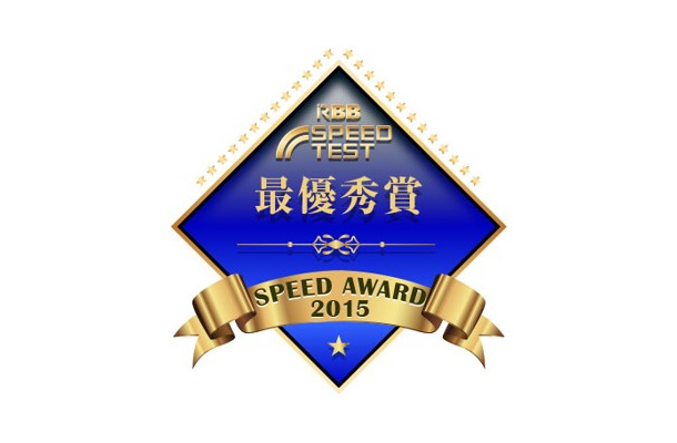RBB SPEED AWARD 2015 受賞メダル