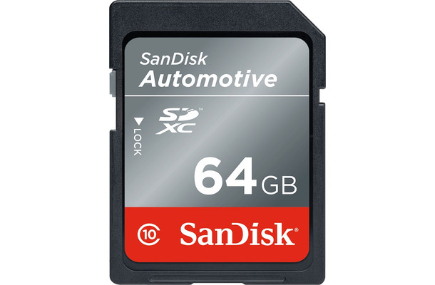 車載用SDカード「SanDisk Automotive」シリーズはAEC-Q100認証を取得。自動車市場で求められる信頼性、品質、温度に対する要求を満たしている（画像はプレスリリースより）