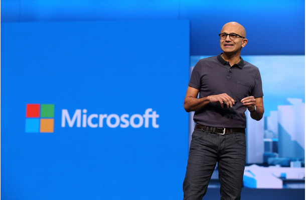 「Build 2016」に登壇したMicrosoftのサティア ナデラCEO（c）Getty Images