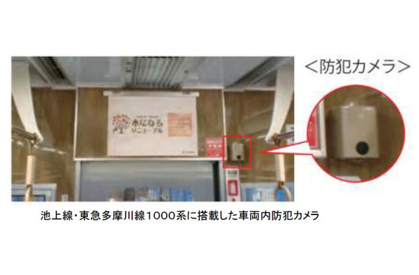 昨年度から実施している車両内防犯カメラの設置を順次進めていく。2020年度までに同社が保有する全車両に防犯カメラを設置する予定（画像はプレスリリースより）