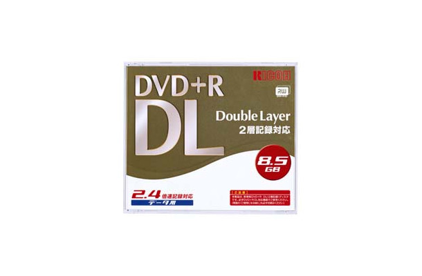 リコー、8.5Gバイトの片面2層式DVD+Rディスク