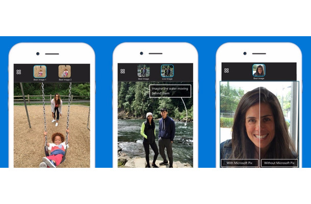 Microsoft、自動補正AI搭載のiPhone向けカメラアプリ「Pix」リリース