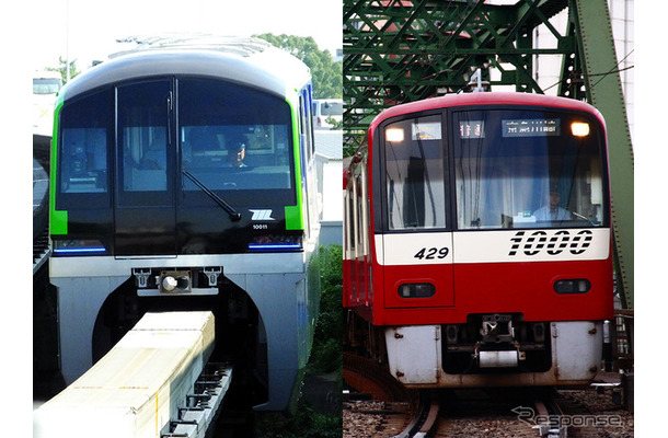 東京モノレールと京急電車