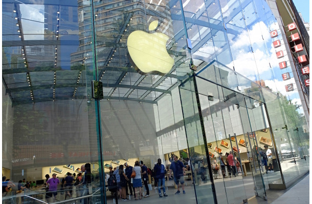 ニューヨークのアッパーウエストサイドにあるApple Store（C）Getty Images