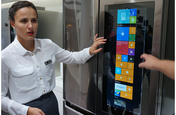 LGが開発中のWindows＆タッチ液晶搭載スマート冷蔵庫