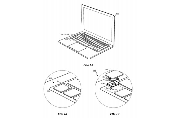 未来のMacBookはキーボードの打鍵感が自在に変更可能？Appleが新特許を出願